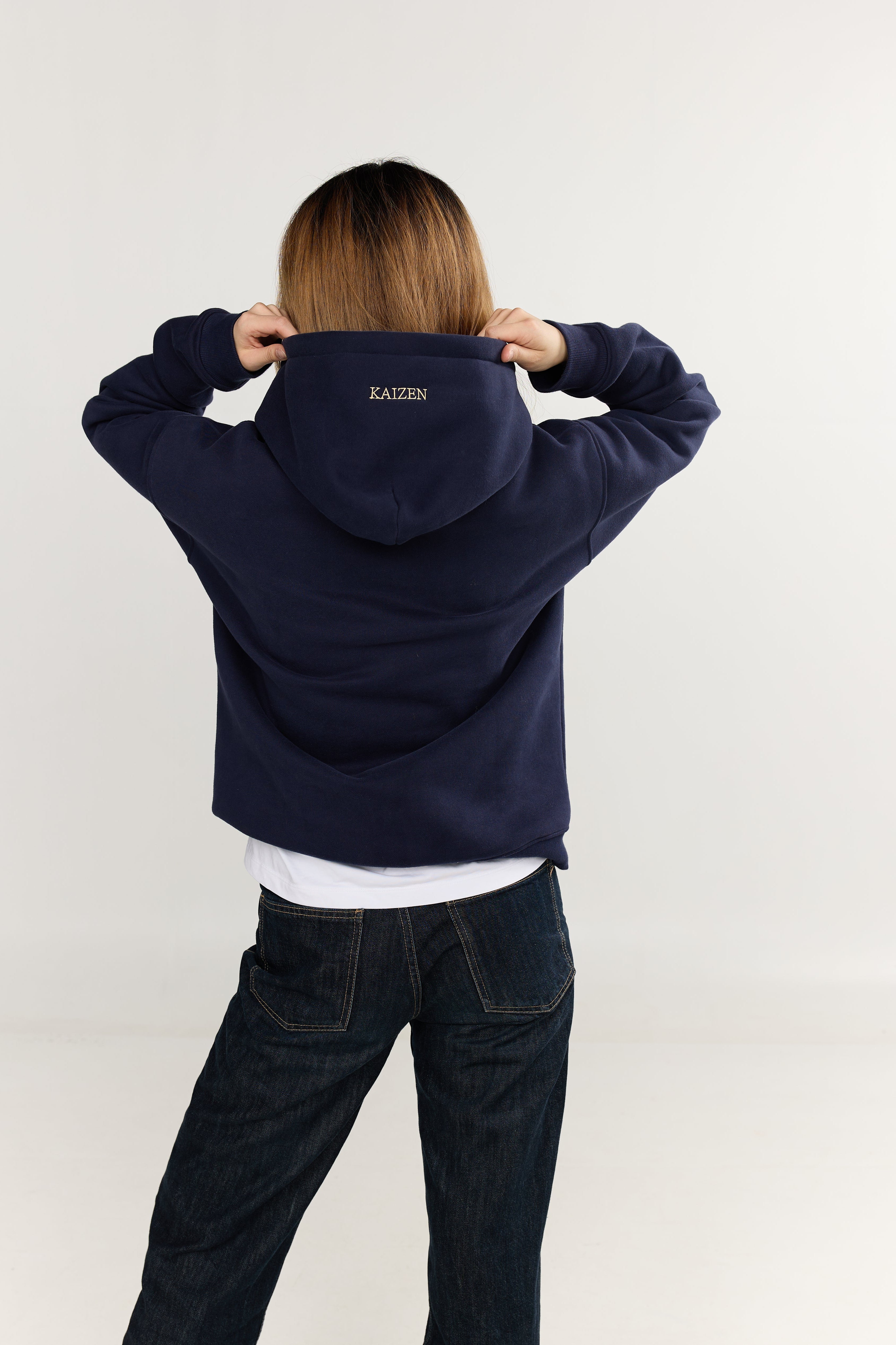 NAVY TIGER HOODIE