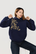 NAVY TIGER HOODIE